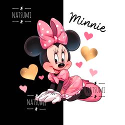 Minnie Mouse PNG sublimation for shirts, PNG for tumler, Colorful Cartoon PNG DTF designs, Sublimation designs for kids