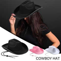Cowboy Accessory - Fashion Costume Party Cosplay Cowgirl Hat - Performance Felt Princess Hat - Men's Cowboy Hat