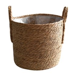 Nordic Extra Large Straw Flower Pot - Seaweed Storage Basket - Potted Green Plant Flower Basket - Hand Woven Floor Indoo