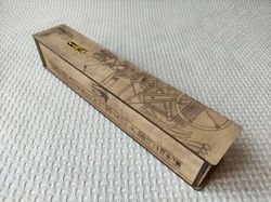 Wooden Ancient Egyptian Style Ramesses II Pharaon Incense Stick Burner Box Laser Cut Home Decor