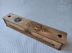 Wooden Odin Symbol Incense Stick Burner Box Laser Cut Home Decor