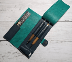 Pattern of a simple leather pencil case for writing instruments
