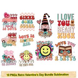 Valentine png bundle, Valentines day svg png, Retro Valentine png, Valentine Shirt png sublimation design, love heart