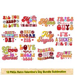 Valentine png bundle, Valentines day png, Retro Valentine png, Valentine Shirt png sublimation design,digital download