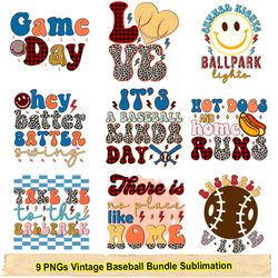 vintage baseball sublimation bundle, baseball png, baseball gift, baseball mom sublimation, instantdownload