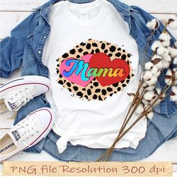 Valentine's Day PNG, Mama Valentines Png, This Mama Wears Her Herat on Her Sleeve Png, Valentine sublimation digital