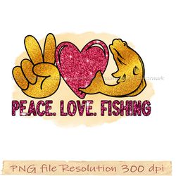 Fishing Sublimation Bundle, Fishing Png Bundle, peace love fishing sublimation
