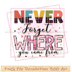 Funny Family Sublimation Bundle, Never forget where you came from png, hight quality 300 dpi, instantdownload