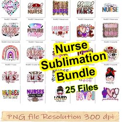 Nurse Png Bundle, Nurse Sublimation Bundle, Nurse Png, Nurse Life, Nurse, File Png 350 dpi, digital file instantdownload