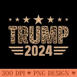 Nice Graphic Donald Trump Trump 2024 Cheetah - Sublimation clipart PNG - Unlock Vibrant Sublimation Designs