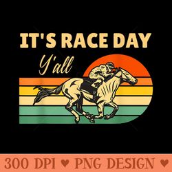 Horse Racing Itu2019s Race Day Yu2019all Jokey Racing Horseback Race - High Quality PNG Files - Revolutionize Your Desig