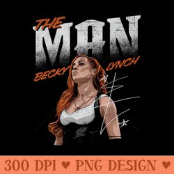 Becky Lynch The Man - Mug Sublimation PNG - Versatile And Customizable Designs