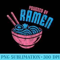 Powered By Ramen Japanese Love Anime Noodles - High Quality PNG files