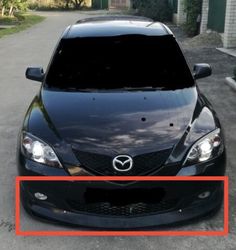 Mazda 3 bk hetch 2003-2009 Front bumper Lip Spoiler