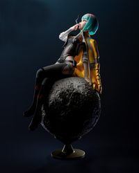 Cyberpunk Edgerunner Lucy 3D Model STL Download File, Video Game Fan Art