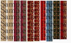 Set of Miniature Book Covers 6, for Miniatures, Dioramas, DIY Booknook and Dollhouse Books - Digital File in PDF format