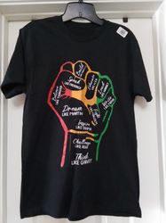 Black History Think Like Garvey Graphic Print T-Shirt Small
