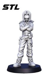 android 17 dragon ball 3d model