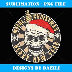 metal christmas heavy new year skull santa hat rock music - special edition sublimation png file