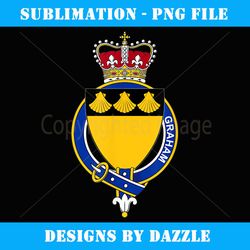Graham Coat of Arms Family Crest - Instant PNG Sublimation Download