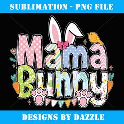 Mama Bunny Retro Groovy Bunny Mom Mommy Happy Easter Day - Unique Sublimation PNG Download