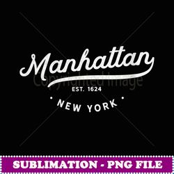 womens classic retro vintage manhattan new york city gift - png sublimation digital download