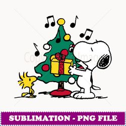 Peanuts Snoopy and Woodstock Holiday Christmas Tree - Exclusive Sublimation Digital File