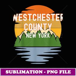 From Westchester County New York Vintage Sunset - Premium Sublimation Digital Download