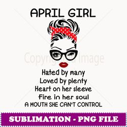 april girl hated by many woman face wink eye hair bandana - unique sublimation png download