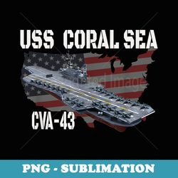 uss coral sea cva43 aircraft carrier veterans day - sublimation png file