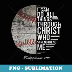 christian baseball men boys philippians religious s - png transparent sublimation design