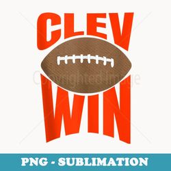 cleveland win clevwin football - decorative sublimation png file