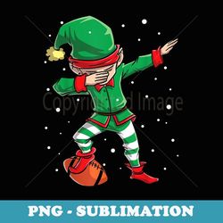 dabbing elf football player boys men christmas elves dab - png transparent sublimation design