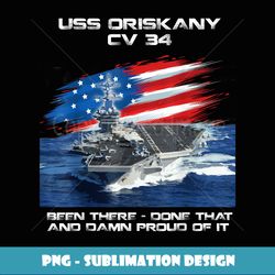USS Oriskany CV 34 Aircraft Carrier Veteran USA Flag Xmas - Artistic Sublimation Digital File