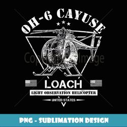 OH6 Loach Cayuse Helicopter - PNG Sublimation Digital Download