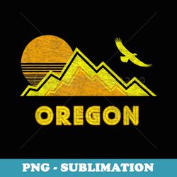 Retro Oregon Distressed Hiking - Artistic Sublimation Digital File