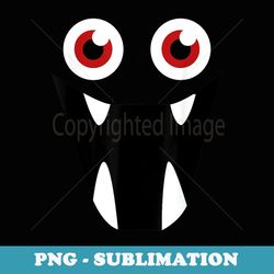 eyeball funny monster face graphic halloween costume - artistic sublimation digital file