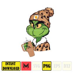 HOT Cartoon Boujee Leopard Coffee Png, Colorful Boujee Png, Christmas Trending 2023 Png (3)