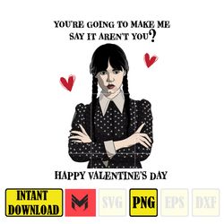 Valentine Wed Addams Png, Valentine Movies Png, Valentine Wednes Png, Nevermore Academy Png (3)