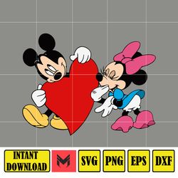 Valentines Day cartoon Svg, Cartoon Valentines Day Svg, Valentines Day Svg for sublimation, Mouse Svg (24)