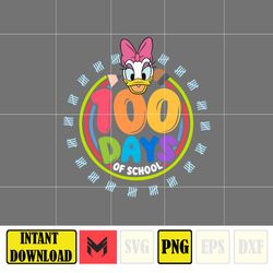 Big 100 Days Of School Png, Mouse and Friend, 100th Day of School Png, Back To School, Toy 100 Days Pop, Woody Png (194)