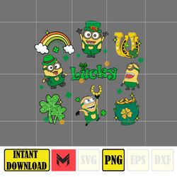 Lucky Png, Cartoon St. Patrick's Day Png, St Patricks Day Shirt, Cartoon Movies PNG, Sublimation Designs.