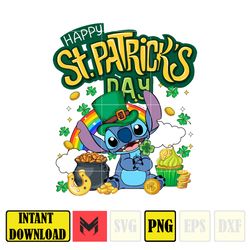 Stitch Patrick's Day Png, Stitch Happy Patrick Day Png, First Dis ney Trip Png, Magical Patricks, Lucky Vibes Png1