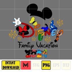 Disney Family Vacation 2024 Family Sublimation Design, Vacay Mode, Magical Kingdom png, Trip 2024, Family Trip Png (3)