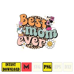 Best Mom Ever Png, Mother's Super Mom Png, Retro Cartoon Film Mama Png, Mama Blumen Png, Maus und Freunde Png