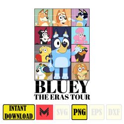 Bluey The Eras Tour Png, Bluey Friends Png, Bluey Png, Bluey Family Png, Bluey and Bingo Png, Bluey Mom Png, Bluey Dad