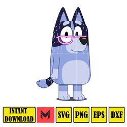 Nana Svg, Designs Blue Dog Svg, Blue Dog Birthday Svg Sublimation, Blue Dog Family Svg, Clipart Sublimation