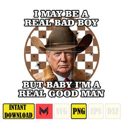 I May Be A Real Bad Boy, But Baby I'm A Real Good Man Donald Trump Png (5)