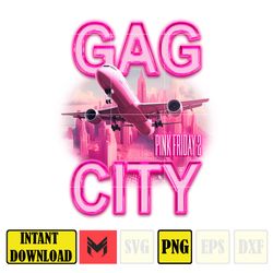 Avion Nicki Minaj Reine Du Rap Gag City Png, Nicki Minaj Png, Pink Friday 2 Tour 2024 Png, Concert Gag City Fans Png.