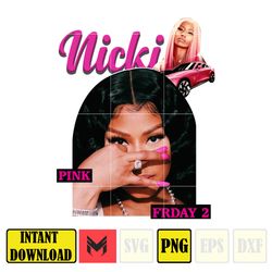 Vintage Nicki Minaj Voiture Rose Png, Nicki Minaj Png, Nicki Minaj Design, Nicki Minaj Fan, Instant Download
